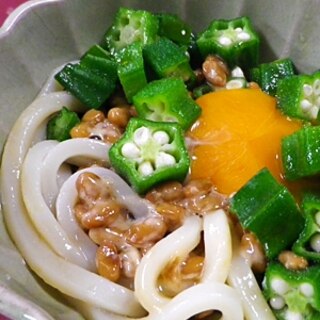 ネバネバ納豆おくらうどん